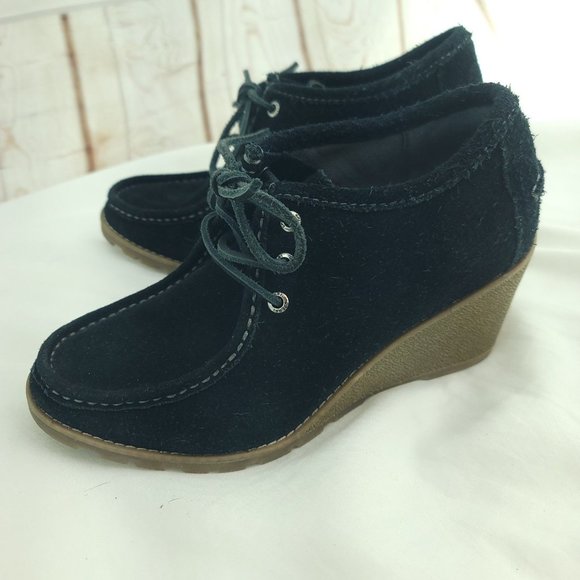 Sperry Womens Stella Keel STS96140 Black Leather Lace Up Ankle Booties Size 7.5M - Picture 4 of 15